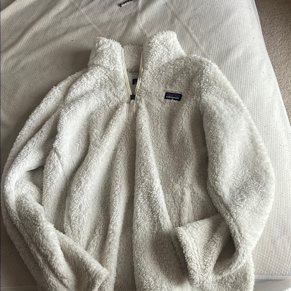 Patagonia White Fleece Jacket